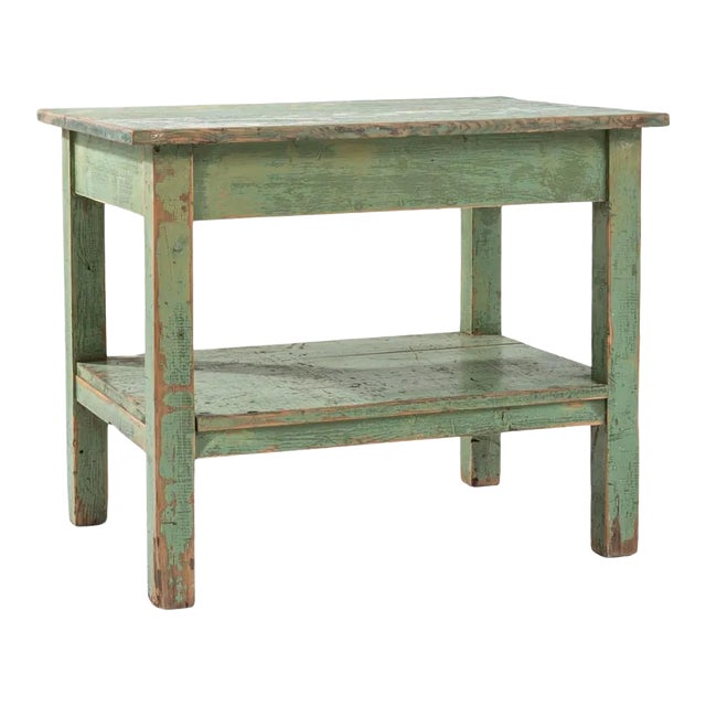 1900s French Wooden Patinated Table For Sale