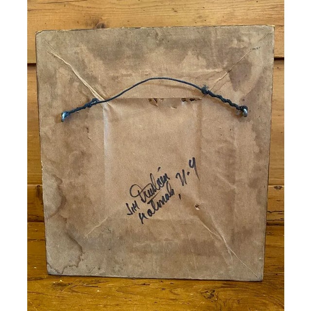 Farmhouse Petite Early 20th Century Wood Framed Mirror For Sale - Image 3 of 7