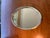 Metal Vintage Mid-Century Hollywood Regency Oval Brass Mirrored Vanity Tray For Sale - Image 7 of 7