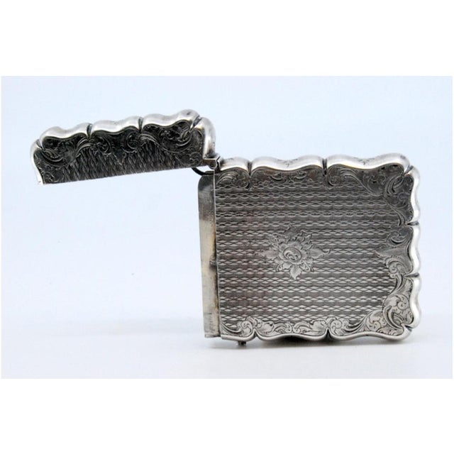 Silver Silver Cardboard Box with Engravings For Sale - Image 8 of 11