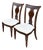 2000s Pennsylvania House Cortland Manor Collection Traditional Regency Cherry Sleigh Back Dining Chairs - A Pair For Sale