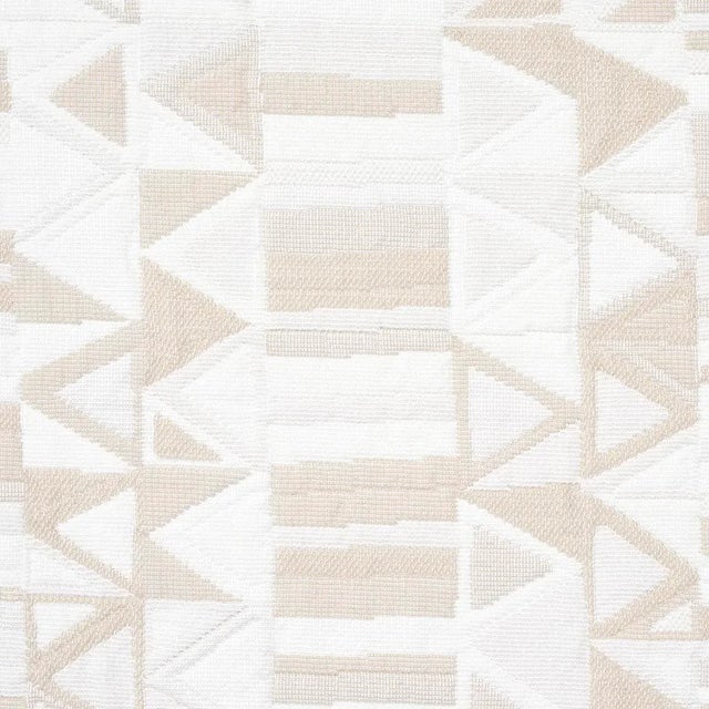 Traditional Schumacher Bizantino Quilted Weave Fabric, Natural For Sale - Image 3 of 4