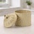 2020s Ribbed Metal Canister with Lid 8"H For Sale - Image 5 of 5