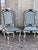 Pair of Early 20th Century Handpainted French Napoleon III Style Painted Side Chairs With New Velvet Upholstery For Sale - Image 9 of 11
