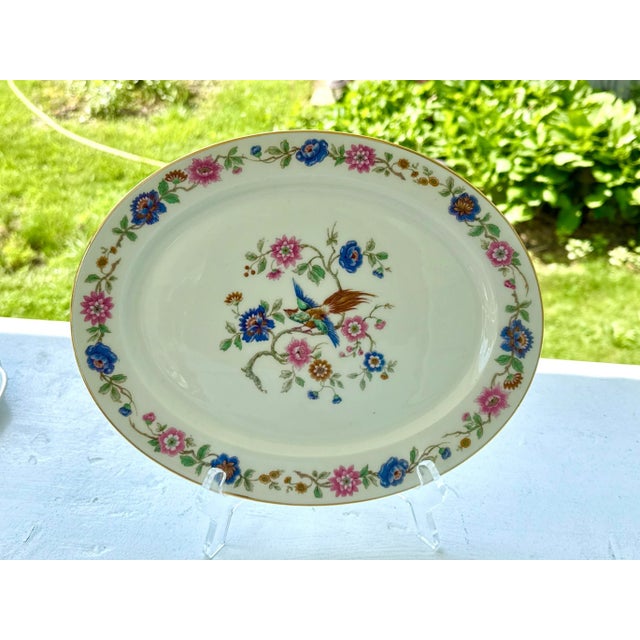 Limoges, France Antique Limoges Guerin Platter - Bird of Paradise For Sale - Image 4 of 6