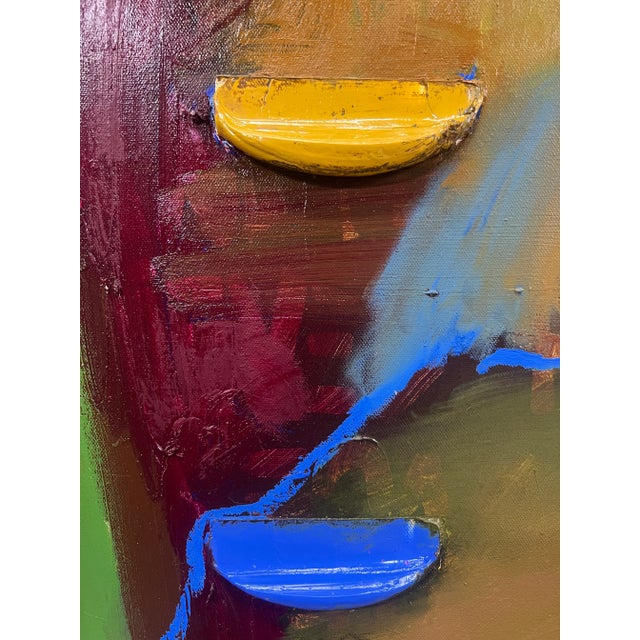 Contemporary Abstract Oil Painting by Piper Bridwell “Always on Time” For Sale - Image 3 of 5