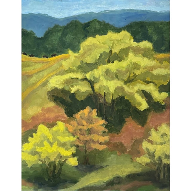 "Poplar Grove, Ft. Lewis, Bath County Va" Contemporary Landscape Oil Painting For Sale