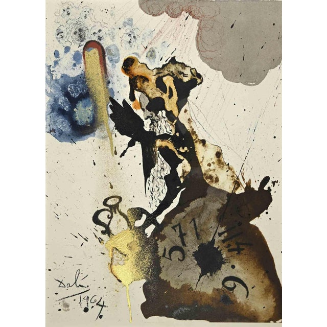 Salvador Dalí, Mane, Thecel, Phares, Lithograph, 1964 For Sale - Image 4 of 4