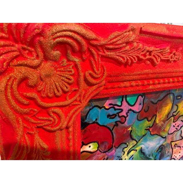 Original Abstract Painting Serg Graff "Kingdom of Pareidolia" Outsider Art Coa For Sale - Image 4 of 13
