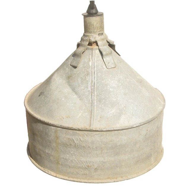 Farmhouse Chic Funnel Lights - a Pair For Sale - Image 4 of 5