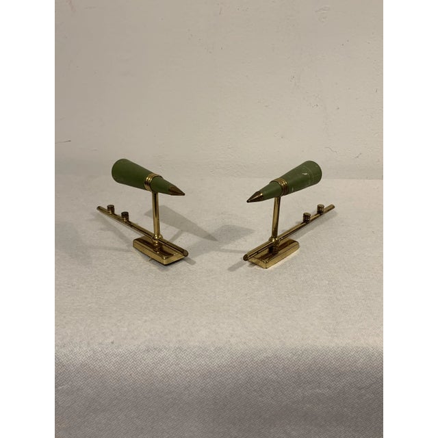 Metal Mid-Century Brass Cone Wall Sconces, Set of 2 For Sale - Image 7 of 7