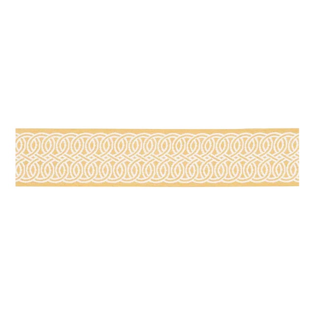 Schumacher Infinito Indoor/Outdoor Trim in Buttercup For Sale