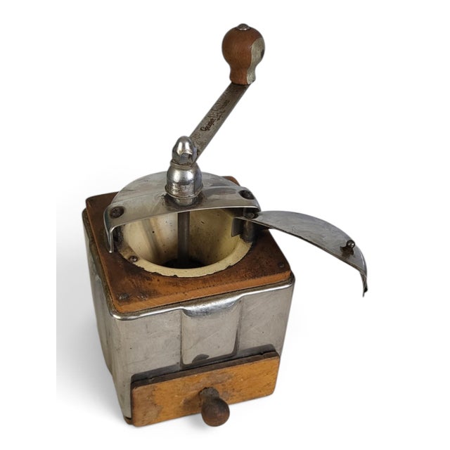 Coffee Grinder with Chrome Body from Peugeot Frères, 1940s For Sale - Image 10 of 12
