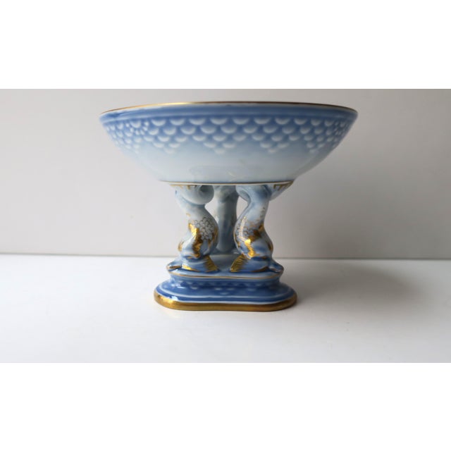 Scandinavian Danish Porcelain Compote by Bing and Grondahl For Sale - Image 9 of 10