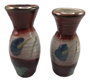 Studio Pottery Art Vases - Pair