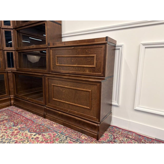 English Corner Bookcase in Burl Wood For Sale - Image 11 of 18