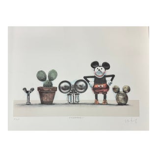 Late 20th Century Cousins I Mid-Century Modern Lithograph For Sale