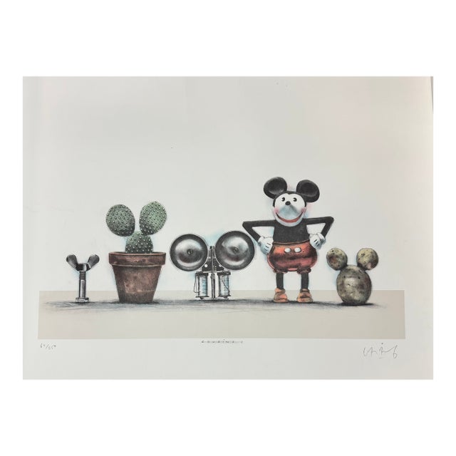 Late 20th Century Cousins I Mid-Century Modern Lithograph For Sale