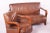 Animal Skin Vintage Art Deco Lounge Set in Walnut and Leather, 1930s, Set of 3 For Sale - Image 7 of 11