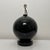 Spherical Desk Lamp in Black Opaline Glass in the style of Jacques Adnet, France, 1930s For Sale - Image 12 of 18
