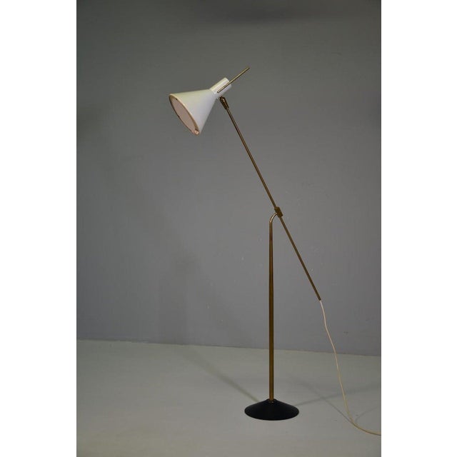 Vintage Brass Floor Lamp from Stilnovo, Italy, 1950 For Sale - Image 10 of 12