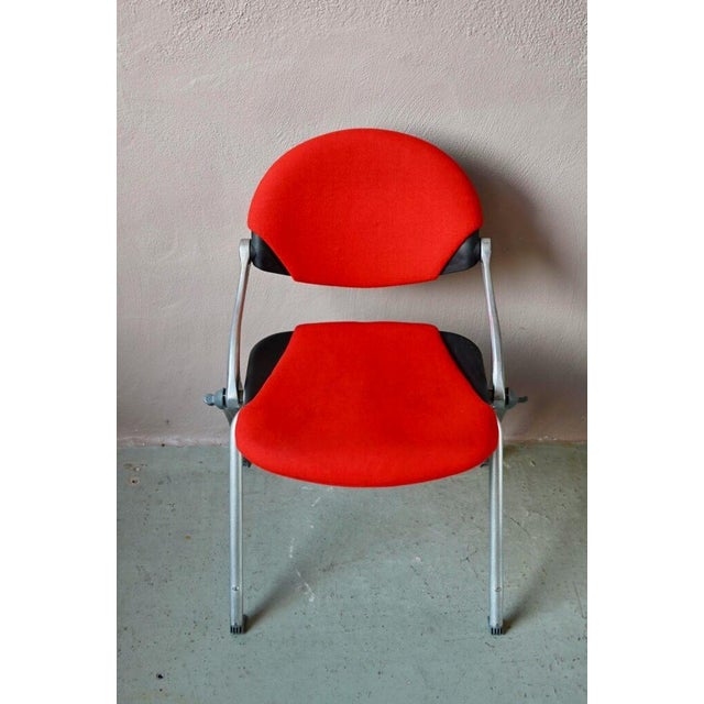Red Office Chair by Cazzaro for Airborne, 1980s For Sale - Image 6 of 11