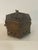 Early 20th Century Vintage Hand-Hammered Brass Hexagonal Incense Censer Box For Sale - Image 5 of 12