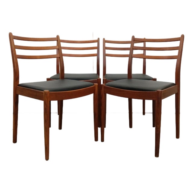Set of 4 Vintage Mid Century Modern Dining Chairs by G Plan For Sale