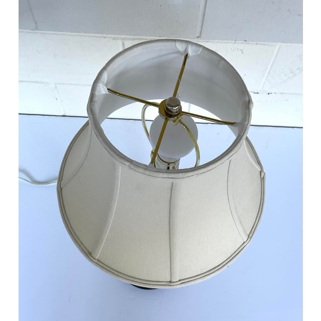 Barbara Crosgrove Traditional Antique Silver Buffet Lamp For Sale - Image 4 of 5