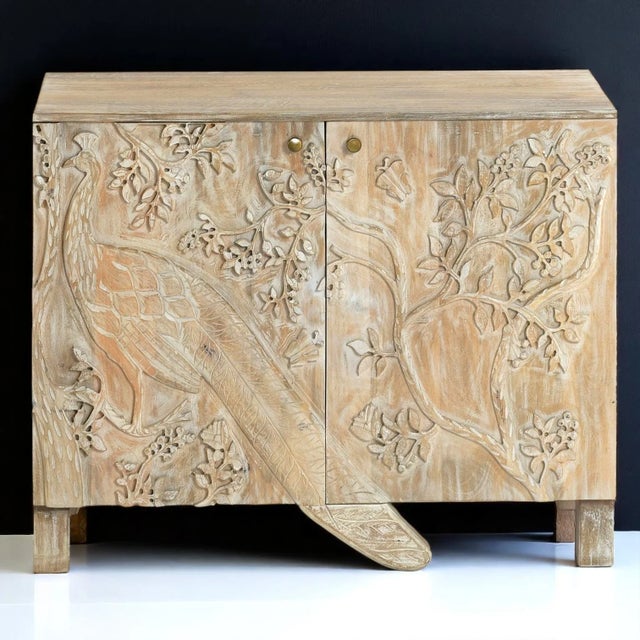 Modern Loomlan Nayven Wood Two Doors Accent Cabinet For Sale - Image 3 of 7