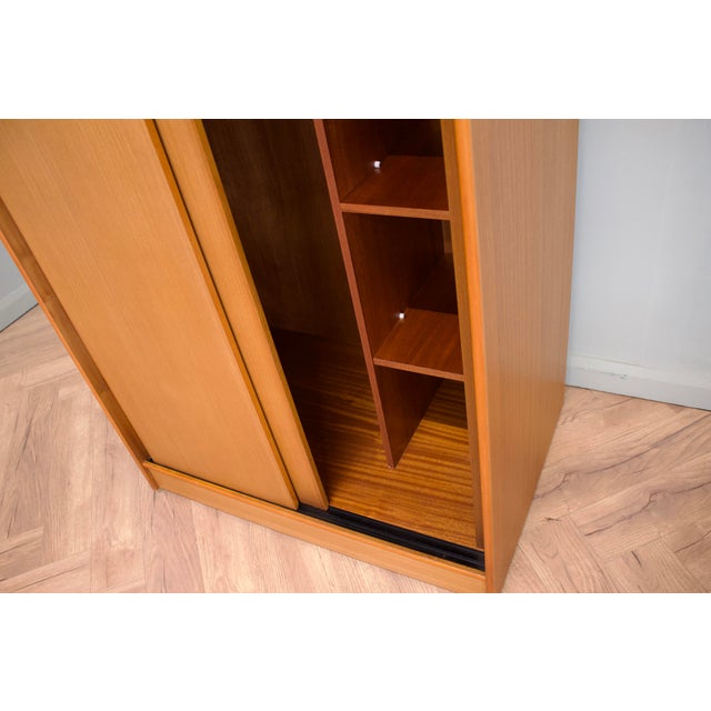Teak Double Sliding Door Wardrobe from Austinsuite, 1960s For Sale - Image 10 of 12