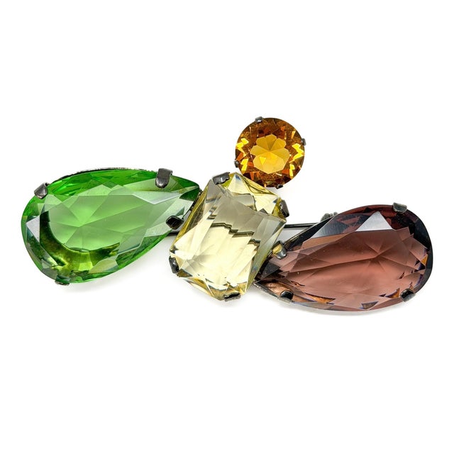 Vintage Multi-Coloured Glass Abstract Brooch from Giorgio Armani, 1990s For Sale - Image 6 of 10
