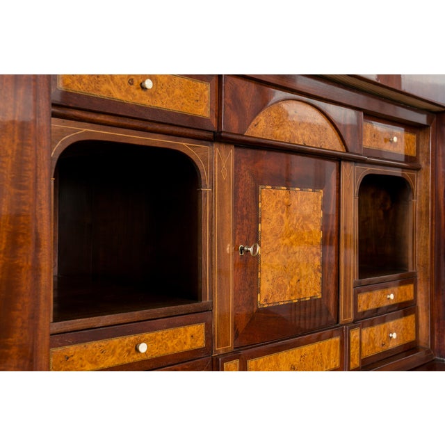 19th Century French-Polished Mahogany Secretary Desk For Sale - Image 12 of 14