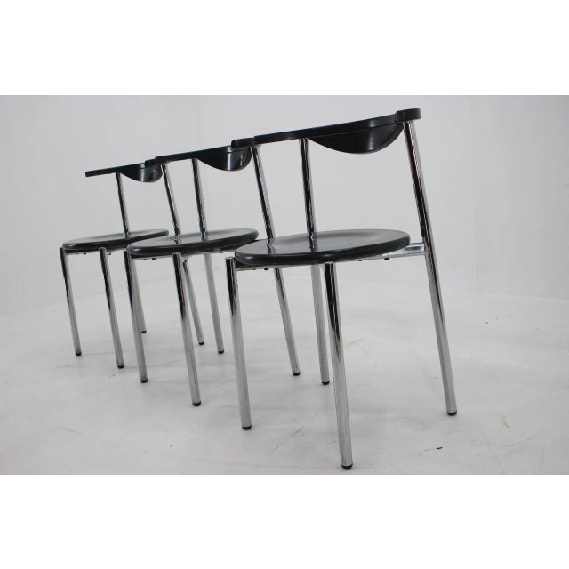 Mid-Century Dining Chairs, Germany, 1980s, Set of 3 For Sale - Image 12 of 17
