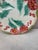 French Country French Majolica Red Flowers Plate Salins, Circa 1890 For Sale - Image 3 of 5