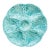 French Gien Turquoise Majolica Oyster Plate For Sale
