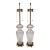 Pair of Marbro Lamp Co Baccarat Crystal & Gilt Bronze Urn Form Table Lamps For Sale