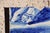 Antique 18th Century Blue and White Portuguese Tile Depicting a Foot on a Baroque Sandal For Sale - Image 4 of 9