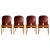 Red Leather 121 Chairs attributed to Tobia Scarpa for Cassina, Italy, 1967, Set of 4 For Sale - Image 10 of 10