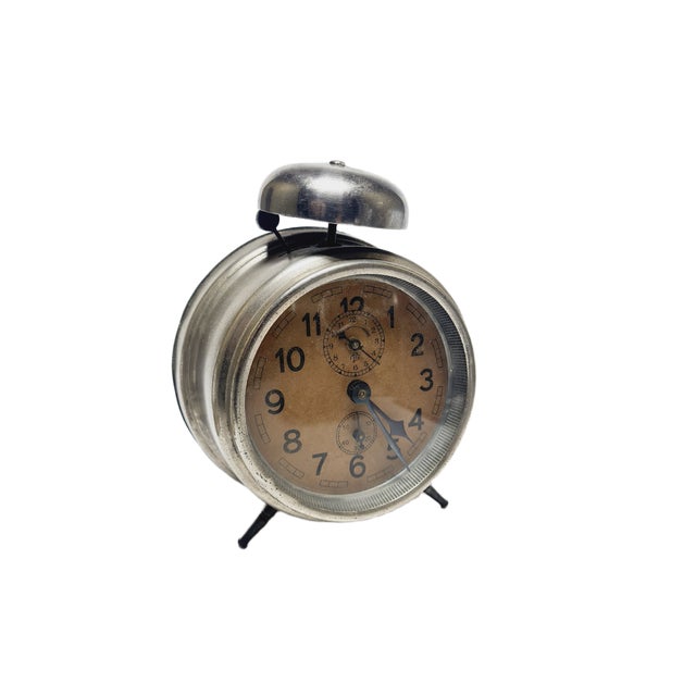 Art Deco German Clock from Fortwaegerle, 1930s For Sale - Image 10 of 11