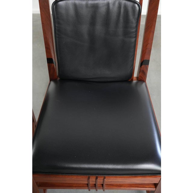 Art Deco Decoforma Series Dining Chairs in Black Cowhide Leather and Wood from Schuitema, Set of 4 For Sale - Image 9 of 18