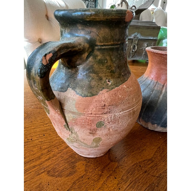 Boho Chic 1970s Miniature Pottery Vases - Set of 3 For Sale - Image 3 of 4