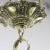 Metal Art Deco Ceiling Lamp in Decorated Opaline For Sale - Image 7 of 10