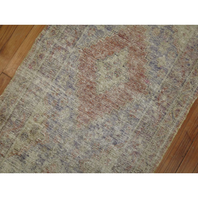 Rare Shabby Chic Late 19th Century Wool Narrow Khotan Runner For Sale In New York - Image 6 of 18