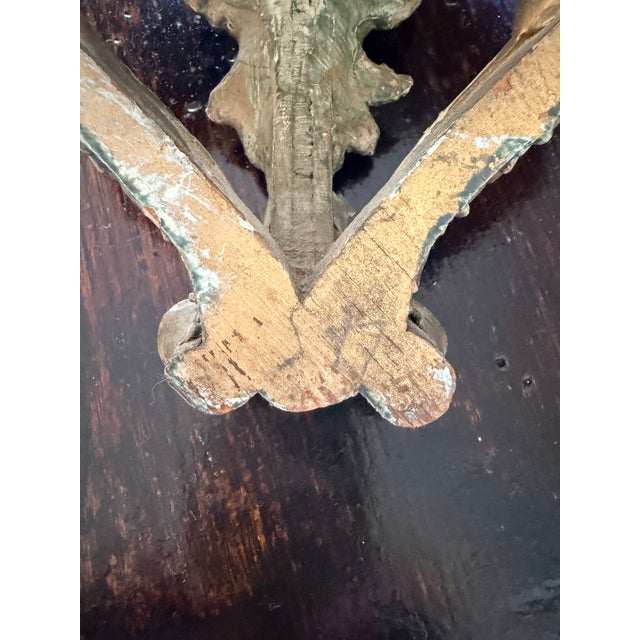 1920s Carved Wood Decorative Wall Brackets For Sale - Image 5 of 14