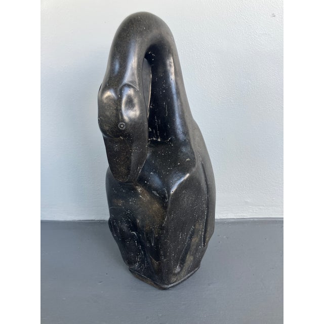 Rare Large Shona Sculpture Attributed to Jonathan Mhondorohuma For Sale - Image 4 of 17