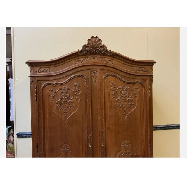 Vintage Wardrobe in Oak, 1950 For Sale - Image 9 of 12