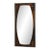 1970s Rosewood and Chrome Mirror For Sale