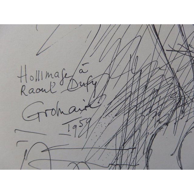 Modern Marcel Gromaire, Modèle de profil, Nude, Lithograph For Sale - Image 3 of 4
