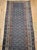 Vintage Persian Kurdish Runner Rug, Hand-Knotted Wool, All-Over Paisley Pattern, Blue & Green, 3x15 For Sale - Image 11 of 17